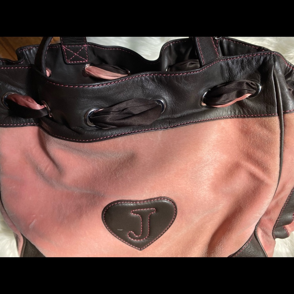 SOLD☁️🧃 Juicy Couture Pink Velour Daydreamer bag - Picture 5 of 11